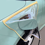 Copertura antipioggia magnetica trasparente per porta di ricarica per veicoli elettrici, Rain Cover Pink, Rain Cover White, Rain Cover Black, Rain Cover Transparent Green, Rain Cover Yellow, Rain Cover Blue