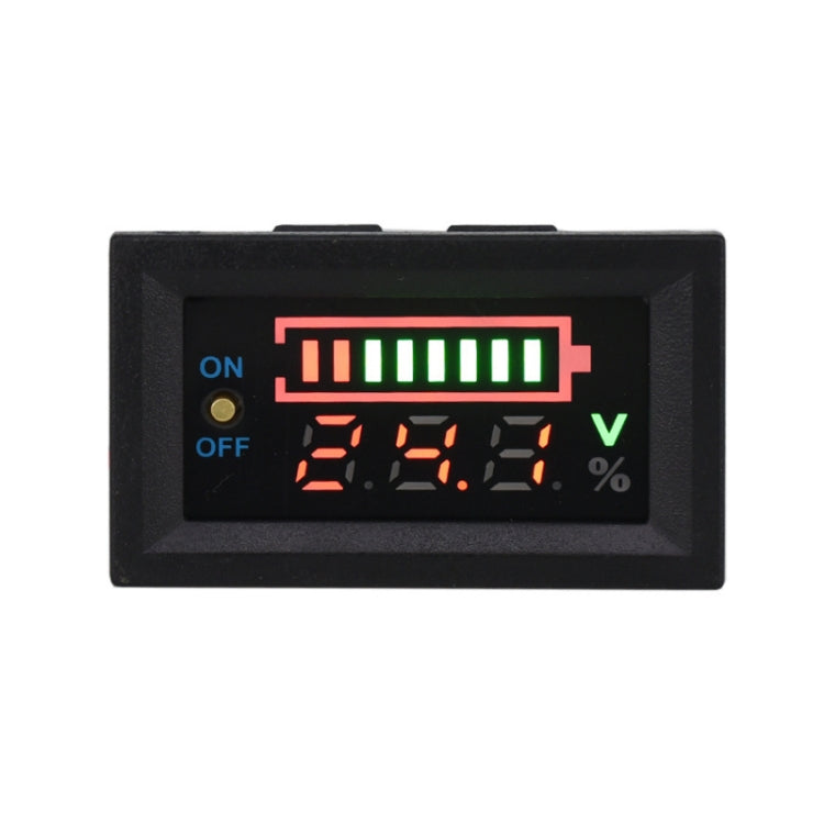 Interruttore di visualizzazione del misuratore di potenza della batteria al litio per auto elettrica, 6-30V, 7-100V