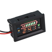 Interruttore di visualizzazione del misuratore di potenza della batteria al litio per auto elettrica, 6-30V, 7-100V