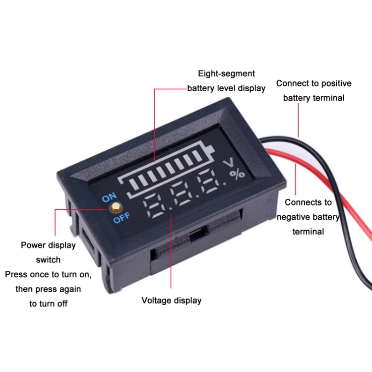 Interruttore misuratore potenza batteria auto elettrica 6-100V