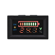 Interruttore di visualizzazione del misuratore di potenza della batteria al litio per auto elettrica, 6-30V, 7-100V