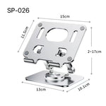 SP-026 Staffa pieghevole per tablet universale rotante a 360 gradi, SP-026 (Silver), SP-026 (Gray)