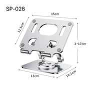 SP-026 Staffa pieghevole per tablet universale rotante a 360 gradi, SP-026 (Silver), SP-026 (Gray)