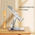 SP-026 Staffa pieghevole per tablet universale rotante a 360 gradi, SP-026 (Silver), SP-026 (Gray)