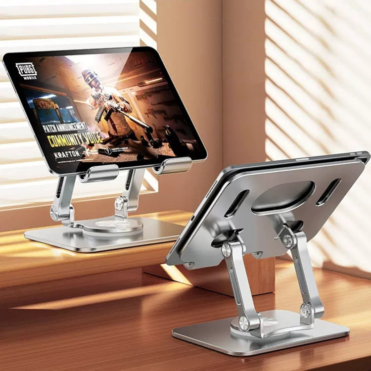 SP-026 Staffa pieghevole per tablet universale rotante a 360 gradi, SP-026 (Silver), SP-026 (Gray)
