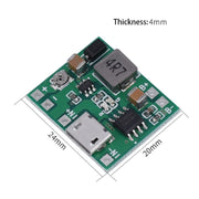 3pcs 3.7V 18650 batteria al litio a singola cella modulo convertitore di tensione boost regolabile con circuito di ricarica