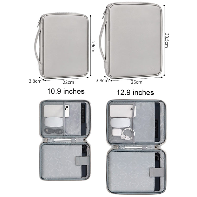 Baona BN-Q015 Borsa per tablet portatile ammortizzante impermeabile in pelle, 10.9 inches, 12.9 inches