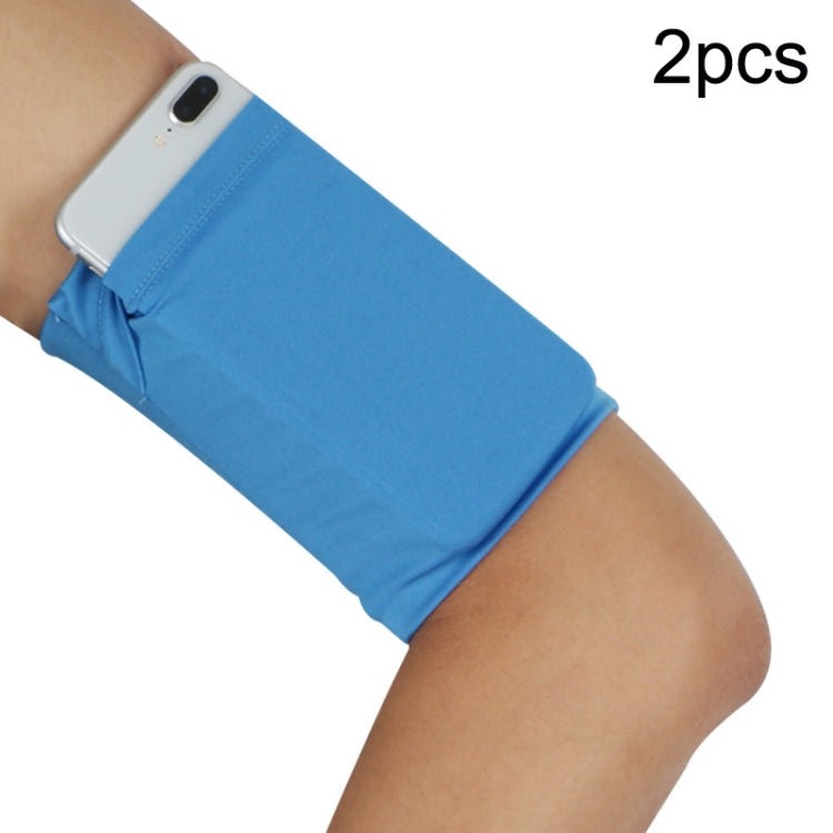 Bracciali elastici sportivi per borsa da braccio per telefono cellulare per fitness all'aperto 2 pezzi