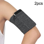 Bracciali elastici sportivi per borsa da braccio per telefono cellulare per fitness all'aperto 2 pezzi