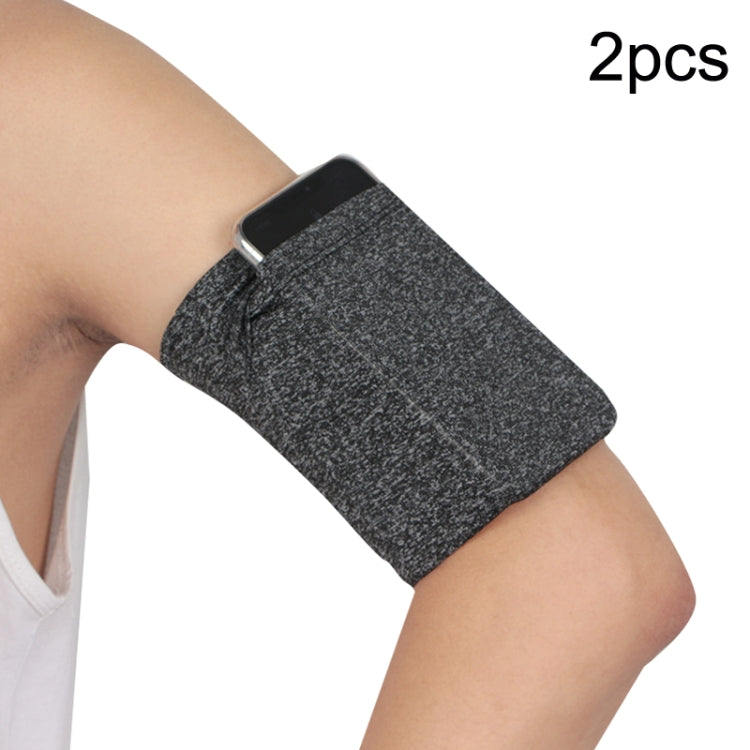 Bracciali elastici sportivi per borsa da braccio per telefono cellulare per fitness all'aperto 2 pezzi