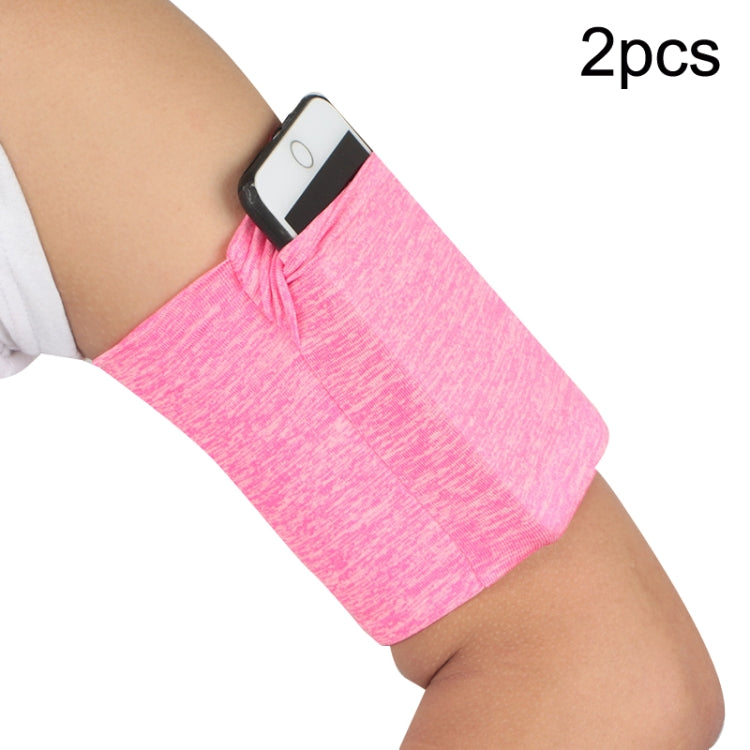 Bracciali elastici sportivi per borsa da braccio per telefono cellulare per fitness all'aperto 2 pezzi