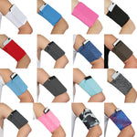 Bracciali elastici sportivi per borsa da braccio per telefono cellulare per fitness all'aperto 2 pezzi