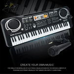Organo elettronico giocattolo 61 tasti con microfono