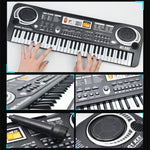 Organo elettronico giocattolo 61 tasti con microfono