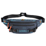 HAOSHUAI 5132 Marsupio da uomo per attività all'aperto Borsa da corsa sportiva, 5132 Dark Blue, 5132 Black, 5132 Army Green, 5132 Dark Green, 5132 Camouflage