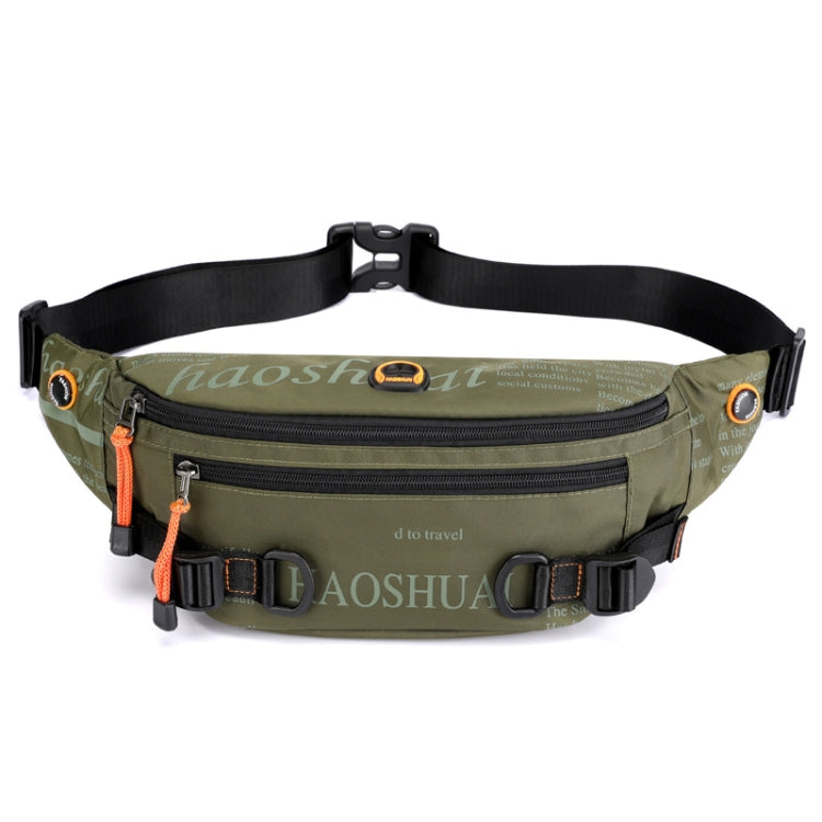 HAOSHUAI 5132 Marsupio da uomo per attività all'aperto Borsa da corsa sportiva, 5132 Dark Blue, 5132 Black, 5132 Army Green, 5132 Dark Green, 5132 Camouflage