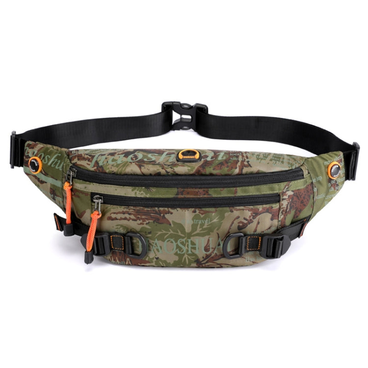 HAOSHUAI 5132 Marsupio da uomo per attività all'aperto Borsa da corsa sportiva, 5132 Dark Blue, 5132 Black, 5132 Army Green, 5132 Dark Green, 5132 Camouflage