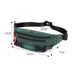 HAOSHUAI 5132 Marsupio da uomo per attività all'aperto Borsa da corsa sportiva, 5132 Dark Blue, 5132 Black, 5132 Army Green, 5132 Dark Green, 5132 Camouflage