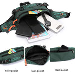 HAOSHUAI 5132 Marsupio da uomo per attività all'aperto Borsa da corsa sportiva, 5132 Dark Blue, 5132 Black, 5132 Army Green, 5132 Dark Green, 5132 Camouflage