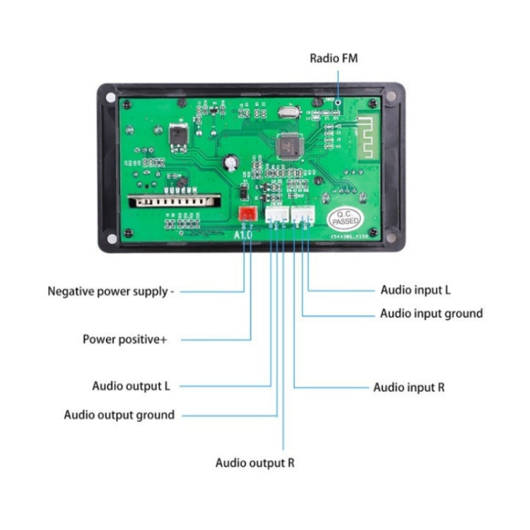 D008BT Altoparlante Scheda madre LCD Scheda di decodifica Bluetooth Scheda amplificatore di riproduzione disco U, D008BT