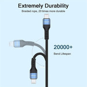 Cavo dati ricarica rapida USB-A a 8 pin 1m/2m
