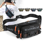 HAOSHUAI 5135 Marsupio da uomo per esterni Borsa da uomo in tessuto di nylon impermeabile, 5135 Dark Blue, 5135 Black, 5135 Army Green, 5135 Dark Green, 5135 Camouflage