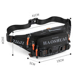 HAOSHUAI 5135 Marsupio da uomo per esterni Borsa da uomo in tessuto di nylon impermeabile, 5135 Dark Blue, 5135 Black, 5135 Army Green, 5135 Dark Green, 5135 Camouflage