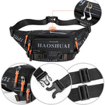 HAOSHUAI 5135 Marsupio da uomo per esterni Borsa da uomo in tessuto di nylon impermeabile, 5135 Dark Blue, 5135 Black, 5135 Army Green, 5135 Dark Green, 5135 Camouflage