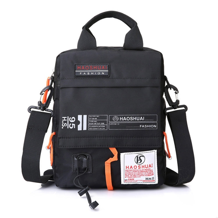 HAOSHUAI 206-1 Borsa a tracolla portatile da uomo Borsa in tessuto impermeabile per esterni, 206-1 Dark Blue, 206-1 Black, 206-1 Army Green, 206-1 Grey, 206-1 Brick Red, 206-1 Light Blue, 206-1 Camouflage