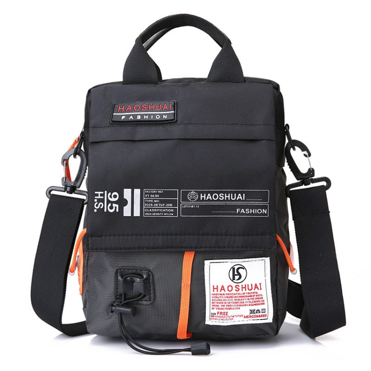 HAOSHUAI 206-1 Borsa a tracolla portatile da uomo Borsa in tessuto impermeabile per esterni, 206-1 Dark Blue, 206-1 Black, 206-1 Army Green, 206-1 Grey, 206-1 Brick Red, 206-1 Light Blue, 206-1 Camouflage