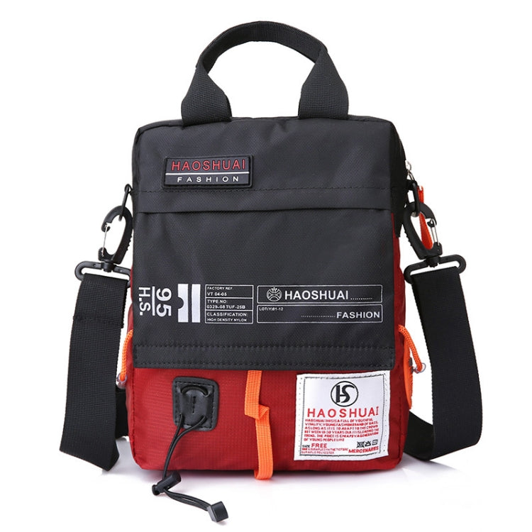 HAOSHUAI 206-1 Borsa a tracolla portatile da uomo Borsa in tessuto impermeabile per esterni, 206-1 Dark Blue, 206-1 Black, 206-1 Army Green, 206-1 Grey, 206-1 Brick Red, 206-1 Light Blue, 206-1 Camouflage