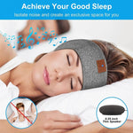 Cuffie con archetto Bluetooth Maschera per il sonno per allenamento con traversina laterale, Sleep Mask Hemp Gray