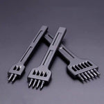 ER061 Punzone tondo in pelle cucito a mano fai-da-te Plotoni in acciaio legato che si precipitano, stile:, 4mm Set, 5mm Set, 6mm Set, 4mm-2 Holes, 4mm-4 Holes, 4mm-6 Holes, 5mm-2 Holes, 5mm-4 Holes, 5mm-6 Holes, 6mm-2 Holes, 6mm-4 Holes, 6mm-6 Holes