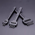 ER061 Punzone tondo in pelle cucito a mano fai-da-te Plotoni in acciaio legato che si precipitano, stile:, 4mm Set, 5mm Set, 6mm Set, 4mm-2 Holes, 4mm-4 Holes, 4mm-6 Holes, 5mm-2 Holes, 5mm-4 Holes, 5mm-6 Holes, 6mm-2 Holes, 6mm-4 Holes, 6mm-6 Holes