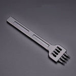 ER061 Punzone tondo in pelle cucito a mano fai-da-te Plotoni in acciaio legato che si precipitano, stile:, 4mm Set, 5mm Set, 6mm Set, 4mm-2 Holes, 4mm-4 Holes, 4mm-6 Holes, 5mm-2 Holes, 5mm-4 Holes, 5mm-6 Holes, 6mm-2 Holes, 6mm-4 Holes, 6mm-6 Holes