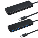Hub USB-C 4 porte USB 3.0/2.0 per notebook compatibile multi-sist