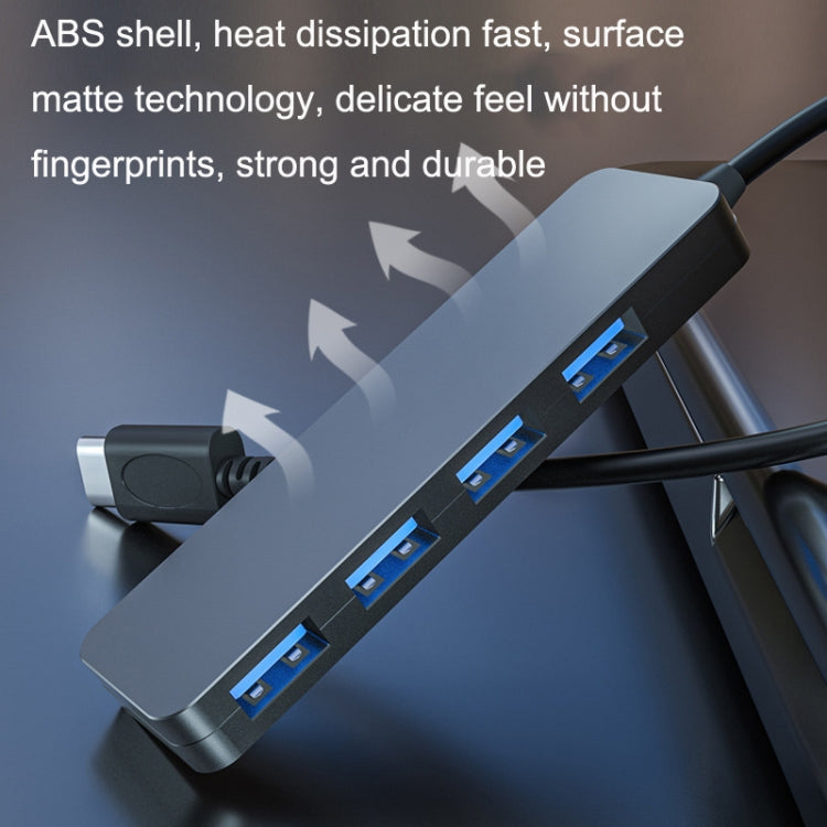 Hub USB-C 4 porte USB 3.0/2.0 per notebook compatibile multi-sist
