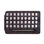 36 in 1 pelle stampa inglese punzone sigillo digitale artigianale strumenti per intaglio in pelle, dimensioni:, 3.5mm 36 In 1, 6.5mm 36 In 1