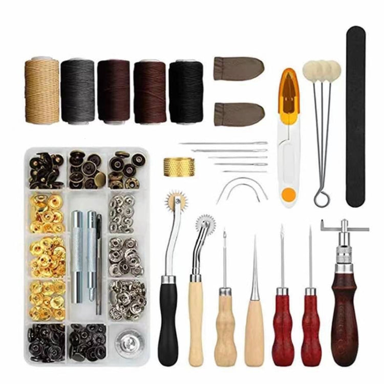 Set di strumenti fai-da-te in pelle fatti a mano Set di strumenti per cucito artigianale, ER103 28 In 1