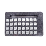 Strumenti per intagliare la pelle con stampa in stile indiano punzone inglese in pelle, ER058 32 In 1