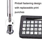 Strumenti per intagliare la pelle con stampa in stile indiano punzone inglese in pelle, ER058 32 In 1