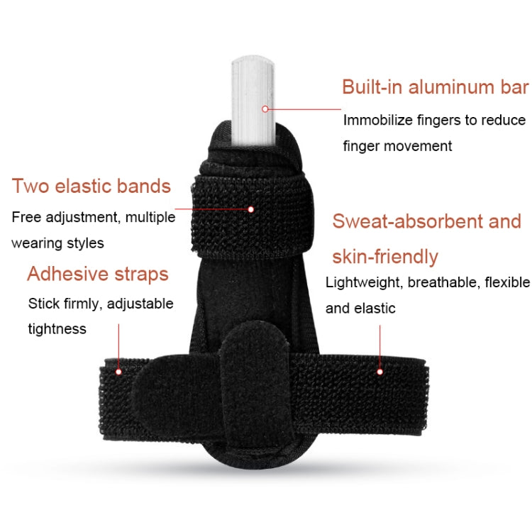 Supporto dita con stecca in velluto nero
