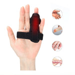 Supporto dita con stecca in velluto nero