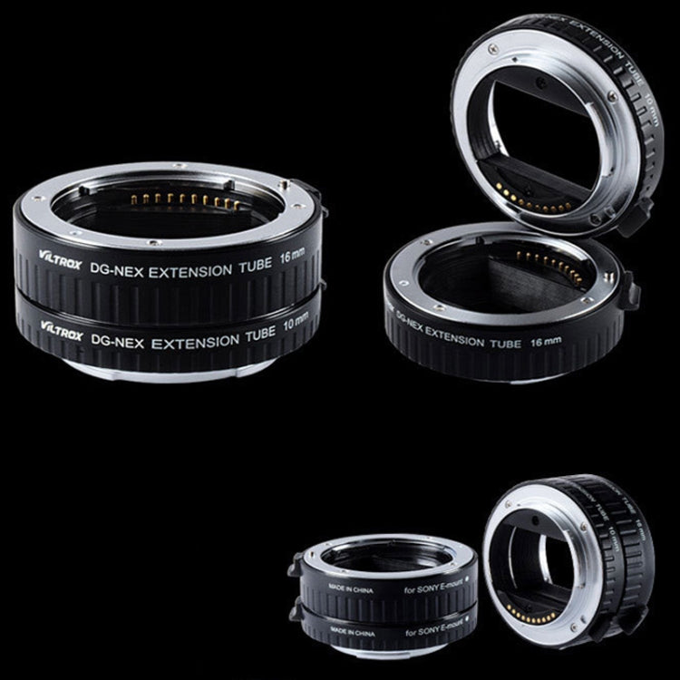 Per fotocamera Sony VILTROX DG-NEX Set di anelli macro con anello ravvicinato automatico