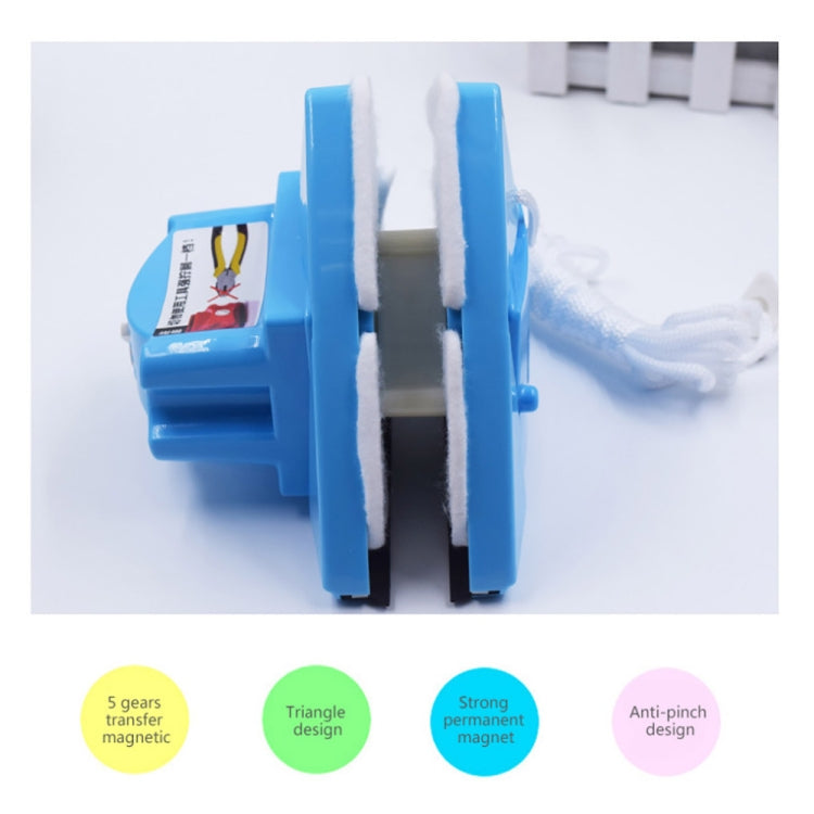 Spazzola per tergicristallo a doppio lato per lavavetri magnetico regolabile, 4-30mm Glass Cleaner