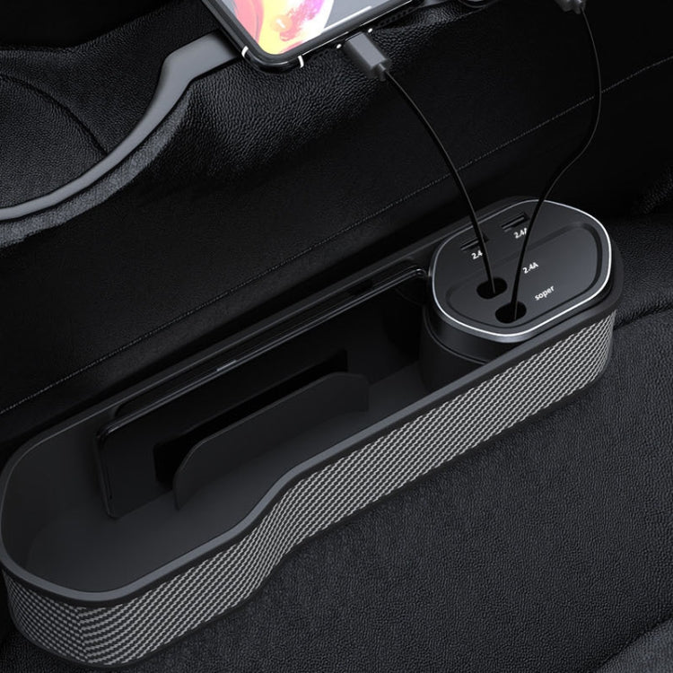 Caricabatteria per auto multifunzionale per organizer per clip per seggiolino auto, specifica:, Carbon Fiber, Wireless Charge