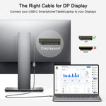 Cavo adattatore USB-C a DisplayPort 4K 60Hz intrecciato nylon