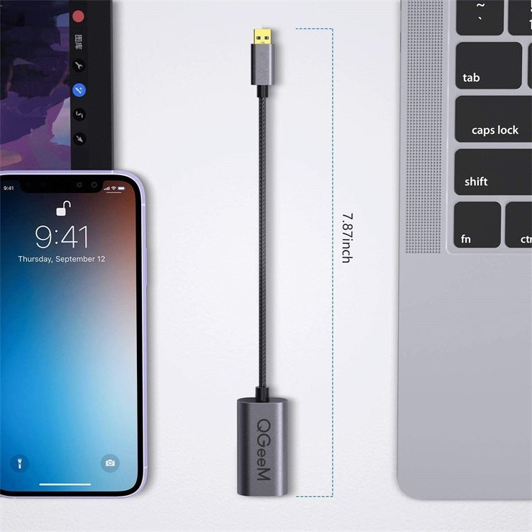 QGeeM QG-UA07-A Convertitore video multi-display da USB 3.0 a VGA ad alta velocità, USB 3.0 to VGA