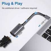 QGeeM QG-UA07-A Convertitore video multi-display da USB 3.0 a VGA ad alta velocità, USB 3.0 to VGA