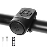 Campanello elettrico per bicicletta 120db 4 modalità Avvisatore acustico antifurto per ciclismo ricaricabile, 120db